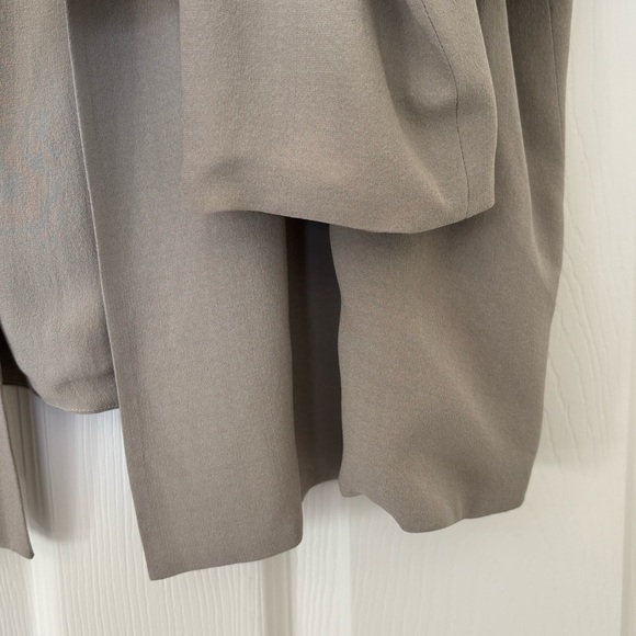 Eileen Fisher Silk Georgette Roundneck Jacket with Front Clasp - Picture 4 of 6